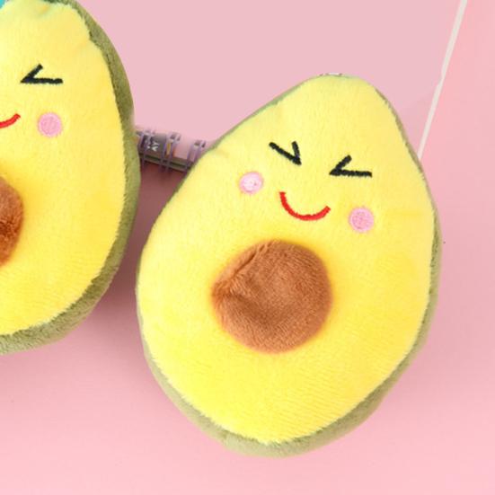 Hund Backenzahn Spielzeug Bissfest Weich Bequem Niedliche Avocado Form Haustier Hund Kauen Geräusch Spielzeug Haustierbedarf