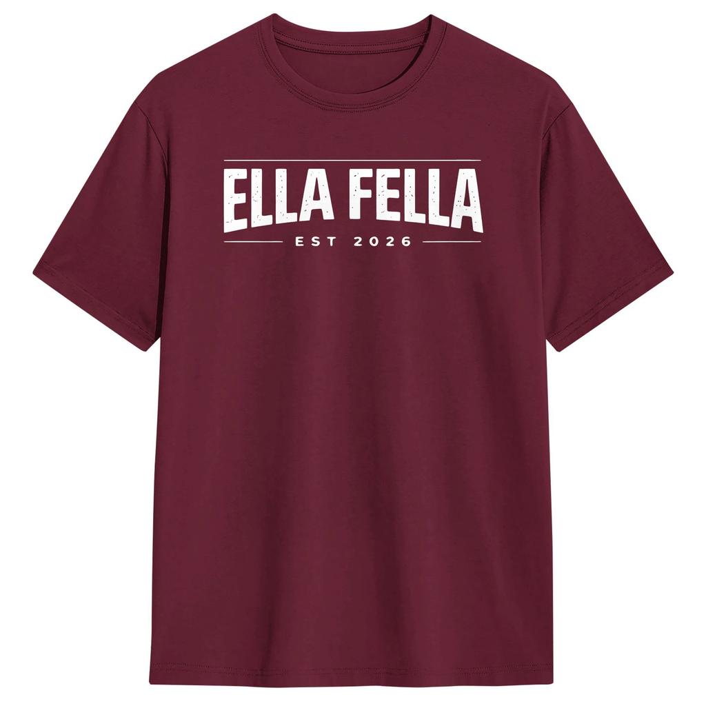 Streetwear T-Shirt Strand Ella Fellas Club Beliebte T-Shirts Baumwoll-T-Shirt für Paare YK Basic Kurzarm Oberteil T-Shirts
