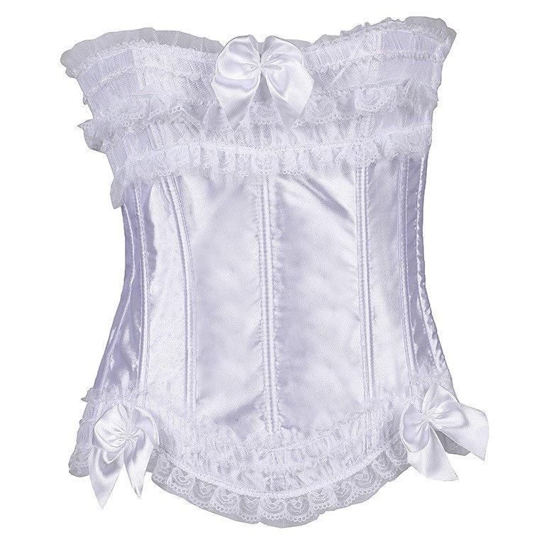 Сплошное кружевное кружевное кружевное корректирующее белье/ XXL белый