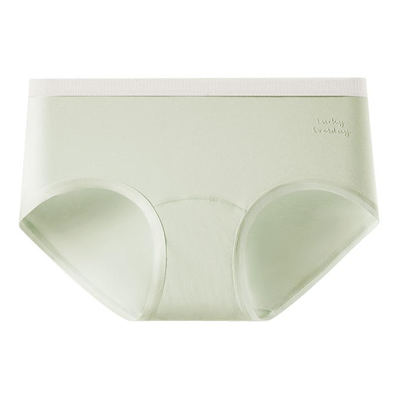 Plus Size Women's Spring and Summer Cotton Anti Bacterial Extended Mid Waist Briefs