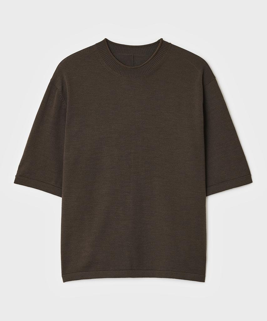 Bellie City Pullover Short Sleeve Knit - Brown