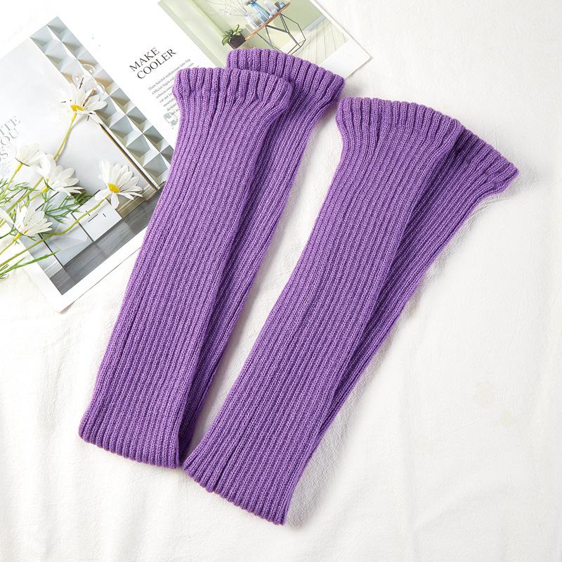 

80 см Нескользящие шерстяные вязаные гетры для йоги и танцев для женщин - Осень/Зима