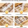20 Piece Adjustable Drawer Dividers Set for Organizing Drawers in Kitchen Bedroom Bathroom Office and RV with Customizable Size