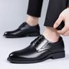 Hollow Leather Shoes Men's 2025 Summer Breathable Men's Large Size Casual Heightening Leather Sandals 2025