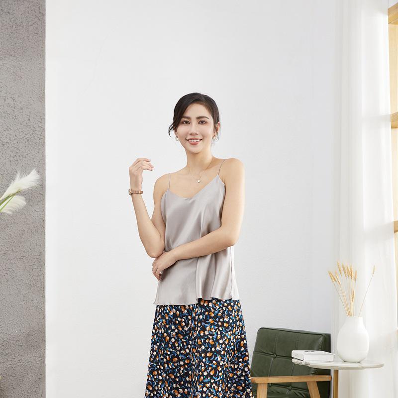 Summer 2025 Double Layer Silk Camisole Women’s Mulberry Bandeau Vest