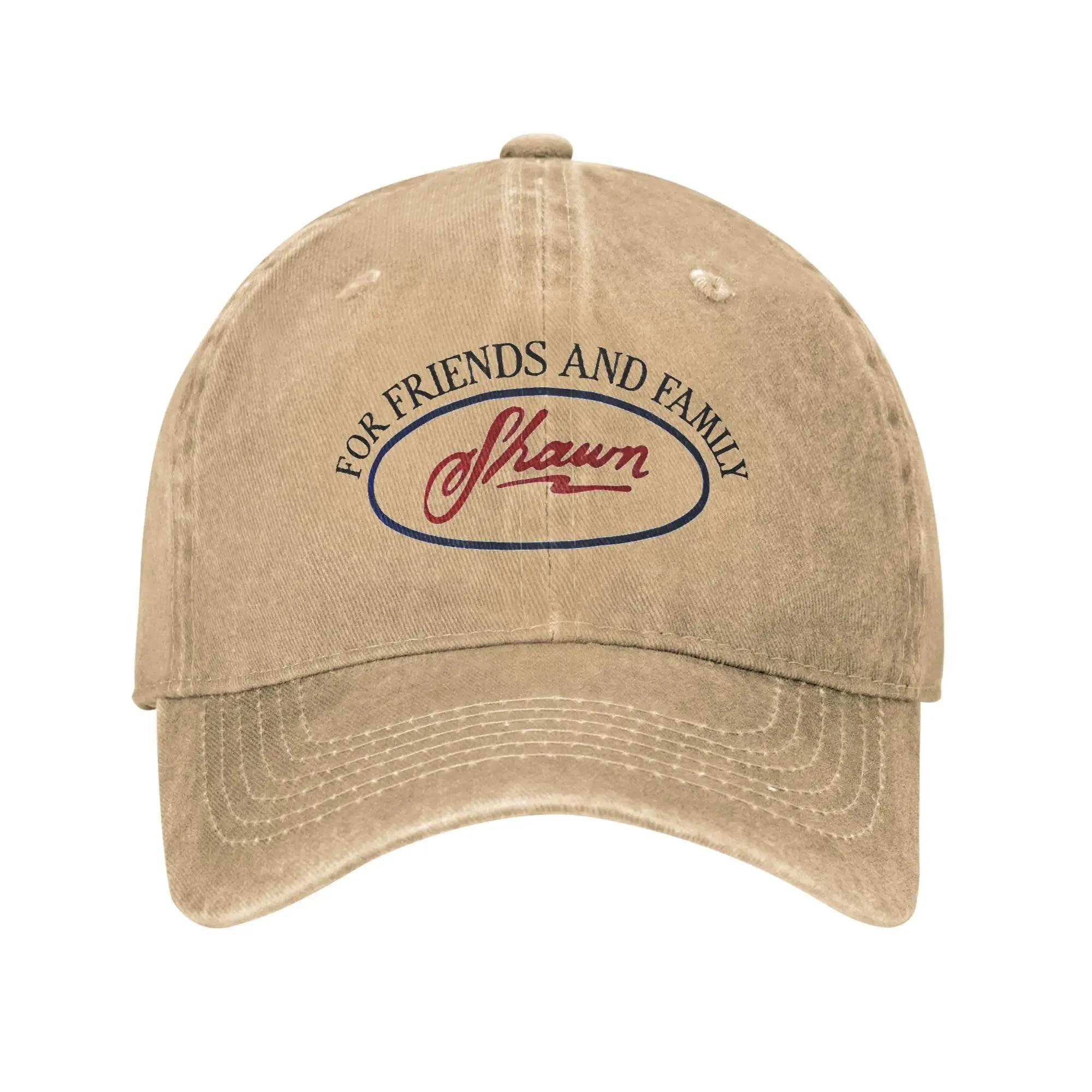 

Baseball Cap Shawn Unisexdes For Friends and Family Only Summer Fashion Hip Hop Hats UnisexTeens Print Tennis Skate Baseball Caps One Size