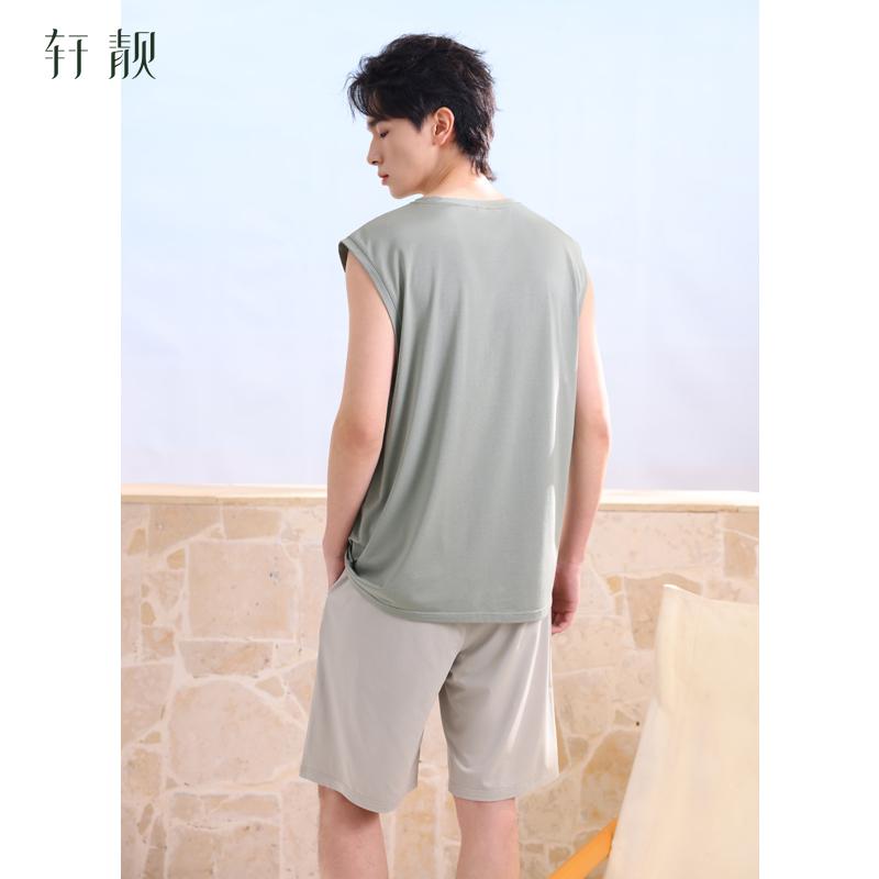 Xuanliang 26 new men's sleepwear summer thin Modal cotton vest shorts ice silk cool home suit set