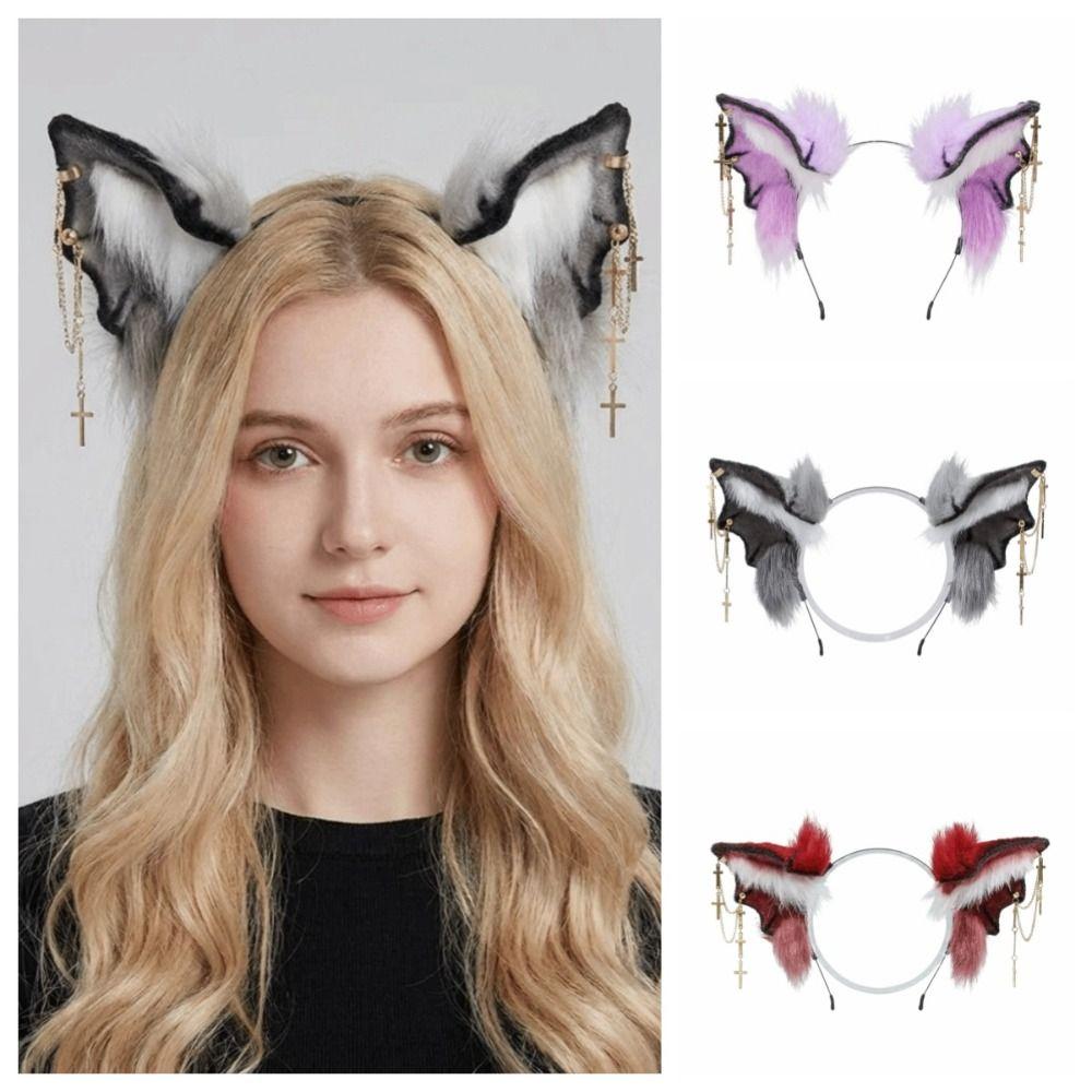 Animal Gothic Headband Bat Cosplay Headband Artificial Cosplay Beast Ears Headband Halloween