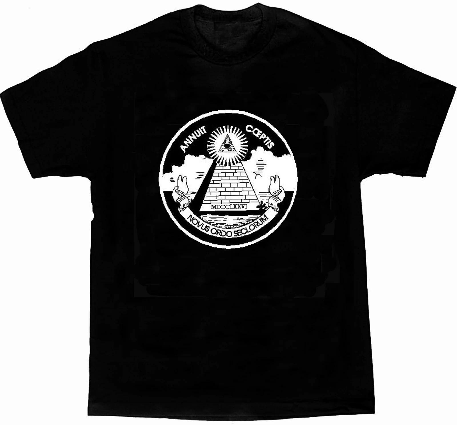 Novus Ordo Seclorum Annuit Coeptis Tshirt Summer Cotton Short Sleeve Oneck Unisexs T Shirt New S3xl S