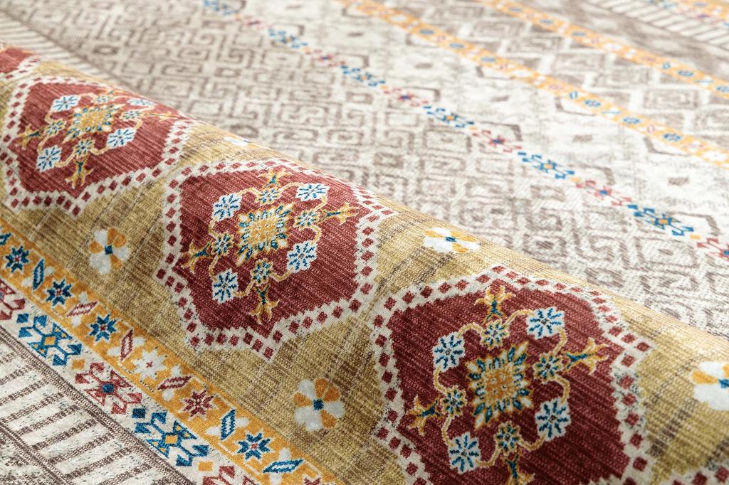 Ikehiko Rug Carpet Mat Sheet Rectangular Bursa Beige 160 X 230cm Easy To Clean Delicate Easy Compact Storage Digital Print 1294970027132 Approx.