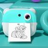 Kinderkamera, Thermo-Sofortdrucker, 2,0-Zoll-Bildschirm, Fotodrucker, 48 MP, Rückkamera, Unterstützung für Timer