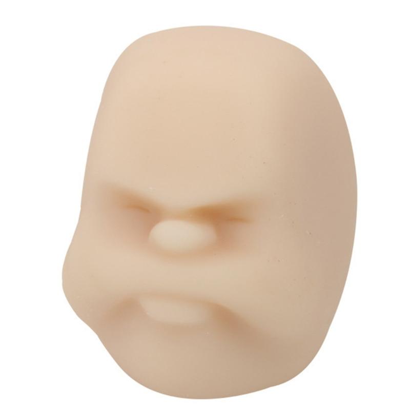 

6.5CM/2.5’’ Sensory Fidget Toy Squeeze Face Novelty Gag Stress Relief Toy Boys Funny Gift to Release Pressure Anxiety