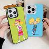 Cartoon Hey Arnold Helga Stoßfeste Handyhülle für iPhone 17 Air 16 16E 15 Pro Max 14 Plus 13 Mini 12 Rückseite Anti-Fall Funda