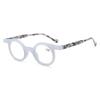 1.0~4.0 Round Frame Reading Glasses Men Women Fashion High-End Presbyopia Glasses Anti Blue Light Leisure Reading Eye Mirror