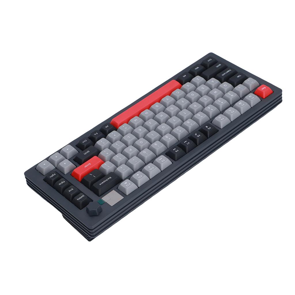 75 Wireless Mechanical Gaming Keyboard with Multimedia Display Crmy Sound Hot Swappable Pre Lubed Linr  es Gasket Structure RGB Backlit