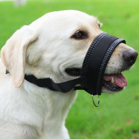 Hundemunnkurv Justerbar Løkke Nylon Munnkurv Pustende Anti-bjeffing Biting Tygging Munnkurv med Reflekterende Stropper for Liten Medium Stor Hund