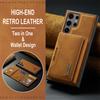 Luxury Magnetic Leather Phone Cover With Card Holder 2 In 1 Detachable Wallet Case for Samsung S26 S24 S22Ultra S23 Plus S25 S21
