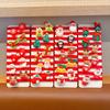 10Pcs Girls Hair Pins Snowman Snowflake Santa Claus Christmas Themed Hair Rings Ponytails Buns