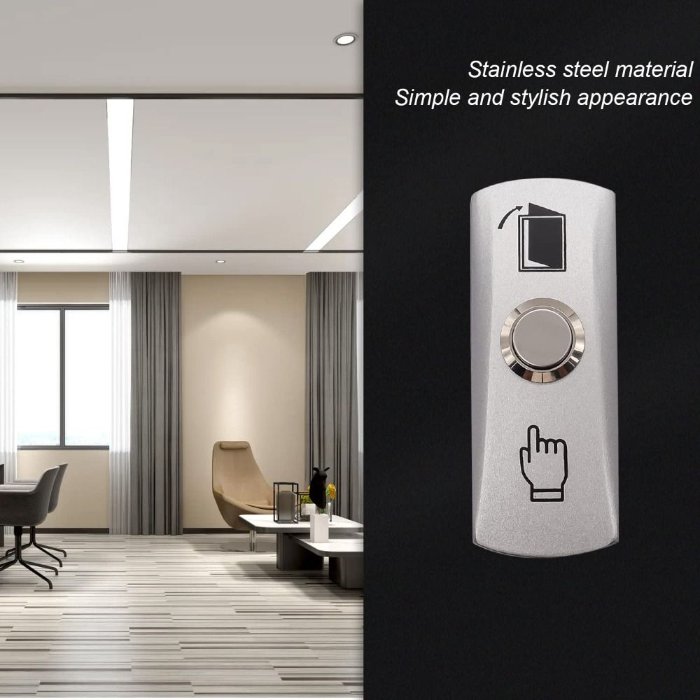 Waterproof Push to Exit Button DC 12V Door Opening Switch Professional Access Control Button Gate