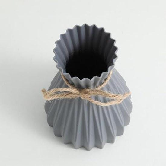 Vase Plastic Non-breakable Safe Stylish Simple Nordic Interior Flower Arrangement Fresh Flowers Artificial Cute Living Room Bedroom Office Decoration