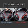 Red Carbon Fiber Steering Wheel Cover Trim Sticker For Infiniti G37 G35 07-2013