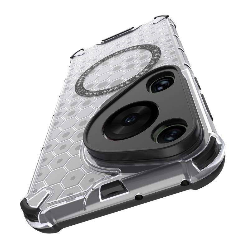 Creative 2-in-1 Honeycomb Magnetic Phone Case for Huawei P70 Ultra/Mate70