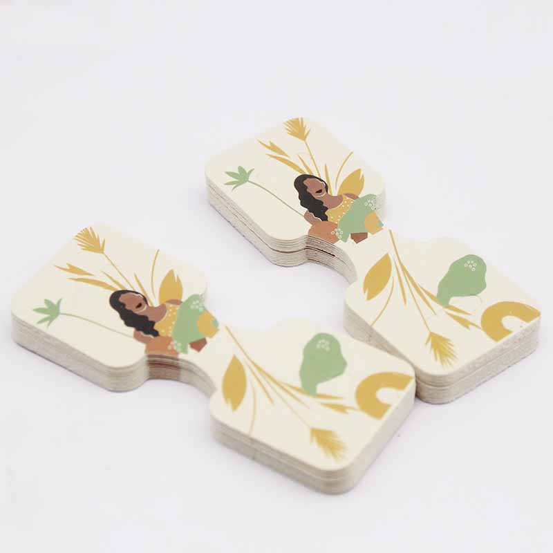 

50 шт. 9x3,5 см ювелирные изделия ожерелье карты аксессуары DIY белый цвет красивая девушка с цветком волосы шнурок карта дисплей вешалка карта