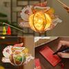 Traditional Chinese Rabbit Lantern Cute LED Lantern Toys Handheld Paper Lantern  Family Activity