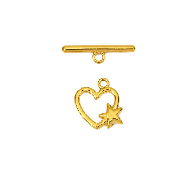5sets Stainless Steel Toggle OT Clasps Necklace Hooks PVD Never Fade End Connectors For Bracelet Diy Jewelry Making Accessories