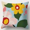 -4Pcs Set, Spring And Summer Printed Pillowcases. Patterns Include Green Leaves, Dots, Floral Themes, Nordic Style, Modern Minim