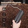Manual Coffee Grinder 5 Blades Handheld Bean Mill Adjustable Coarseness Stainless Steel Burr Grinder