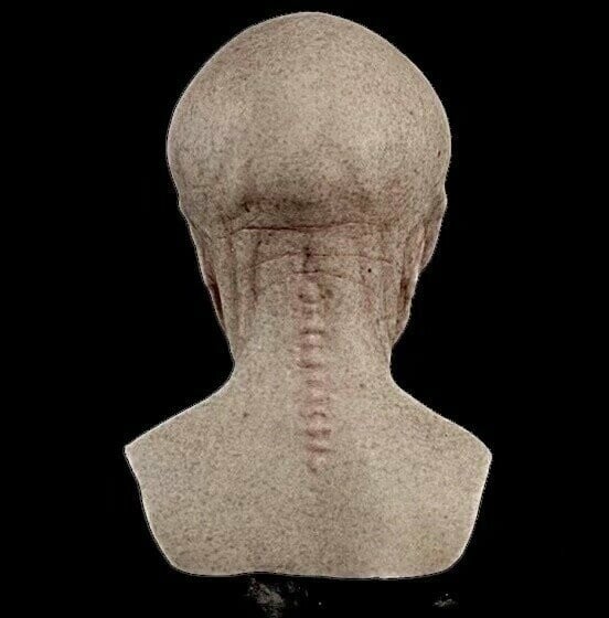 Halloween Alien Mask Horror Faceless Man Mask Creepy Alien Full Face Latex Helmet Alien Party Decoration Funny Cosplay Prop Mask