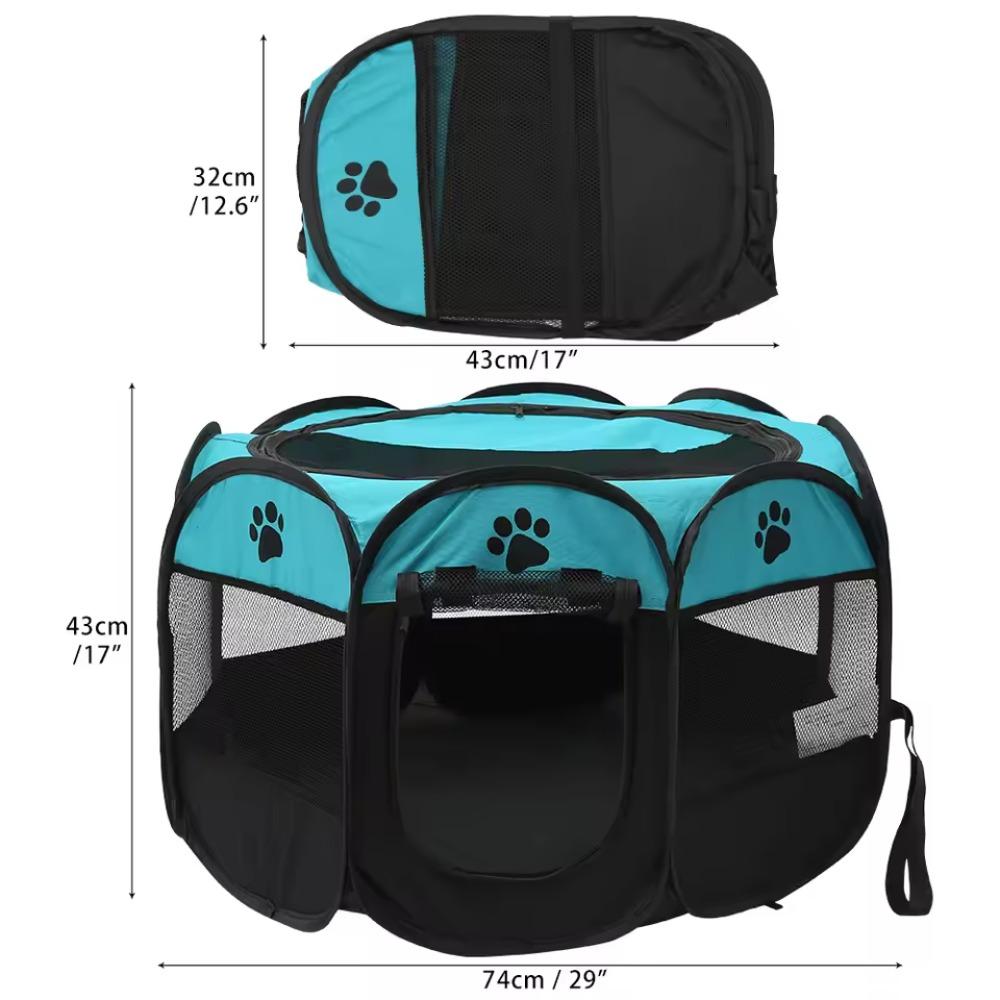 Cat and Dog Delivery Room Pet Octagonal Cage Breathable Fence Pet Tent Foldable Cat and Dog Bed Household Cat Bed Pet Supplies