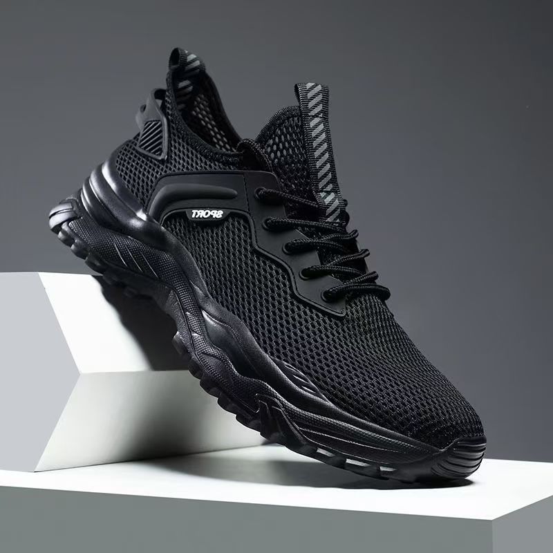 Fashion Mesh Upper Blue Low-Top Men's Casual Sneakers Original Fashion Summer Sale Wide Breathable Without Leather Gym Male Sports Shoes
