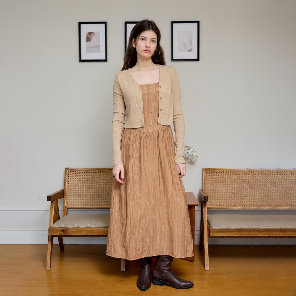 Eiaenlei Ar_Autumn Cardigan Set Long Dress