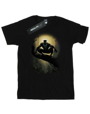 Mens Black Panther Crouching T-Shirt