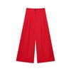 2025 Summer Women's European & American Style V-Neck Lace-Up Top + Pleated Pants Set