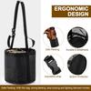 Horse Hay Feeding Bag Neck Hanging Adjustable Slow Feeder Cow Sheep Straw Bag Portable Outdoor Livestock Feed Net Holder