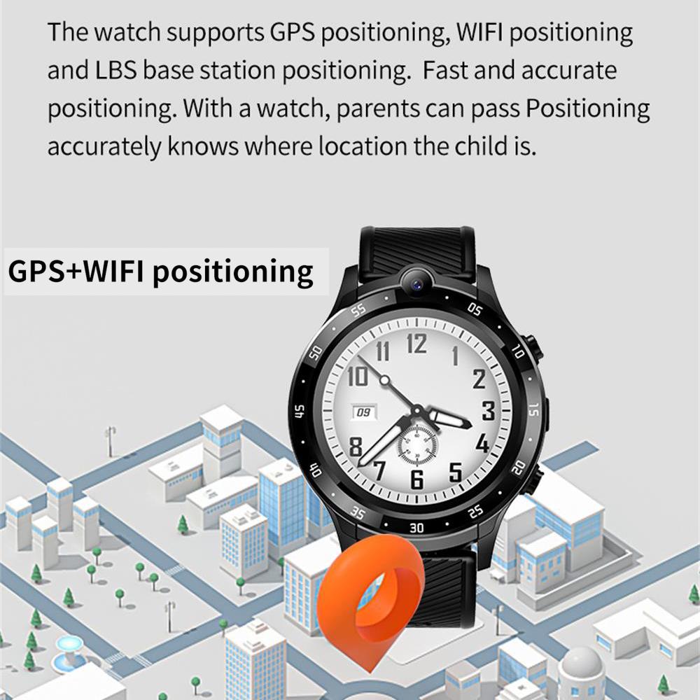 Men 1.28" 4g Full Netcom Smart Watch Gps Wifi Positioning Video Call Chat Sos Alarm Clock Waterproof Women Smartwatch