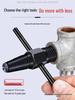 Double-Headed Screw and Broken Pipe Extractor with Four-Point and Six-Point Reverse Threads