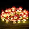 LED Mushroom Light, Copper Wire Light String, Micro Landscape Atmosphere Decorative Light, Easter Small Colorful Light Strip