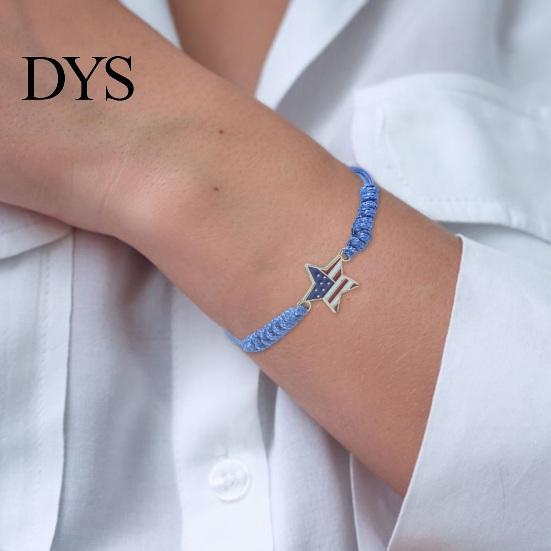 Gevlochten Touw Polssieraad Amerikaanse Onafhankelijkheidsdag Armband Vierde Juli USA Letter Hanger Verenigde Staten Vlag Armband Vorm Verstelbaar Trekkoord