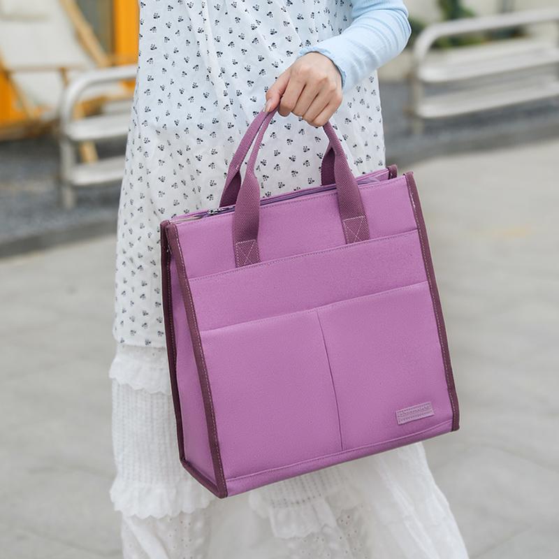 Damenhandtasche Leichte Mehrfachfach-Canvas-Tasche Reise-Pendler-Computertasche