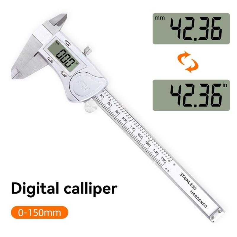 A20F-Hardened Stainless Steel Caliper Digital Caliper Vernier Calipers Electronic Caliper Waterproof Caliper