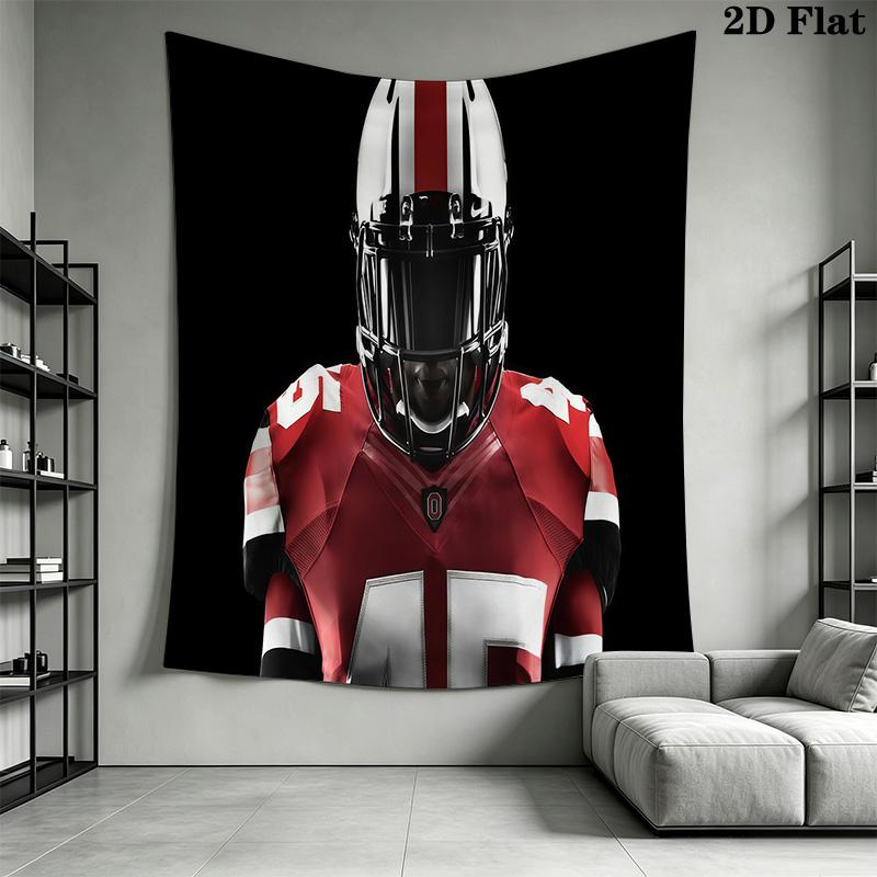 Ohio State Buckeyes Football Threepiece Set 1 Duvet Cover 2 Pillowcase Without Core Soft And Comfortable Bedding Set