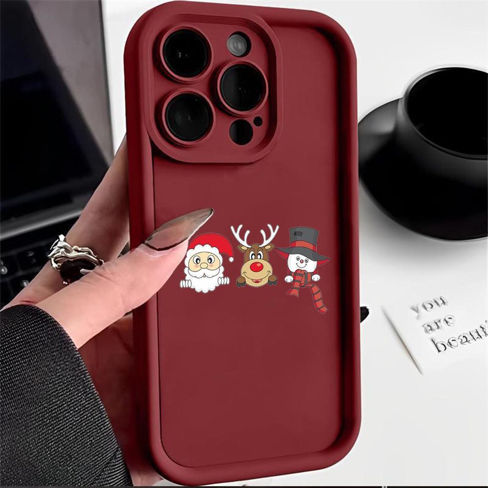 Ae120 Merry Christmas Santa Design Phone Cases for Xiaomi 14T 12 11 Lite 5G NE Redmi 13 14C 9C 9A A3 Note 12 Pro 11s Angel Eye Ladder Protective Cover