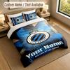 3Pcs Bedding Set Custom Name Text, 1 Sheet 2 Pillowcases Home Bed DecorClub Brugge FC