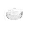 1PCS Glass Salad Bowl Irregular Gold Inlay Edge Fruit Rice Serving Bowls Food Storage Container Dessert Snack Mixing Bowl