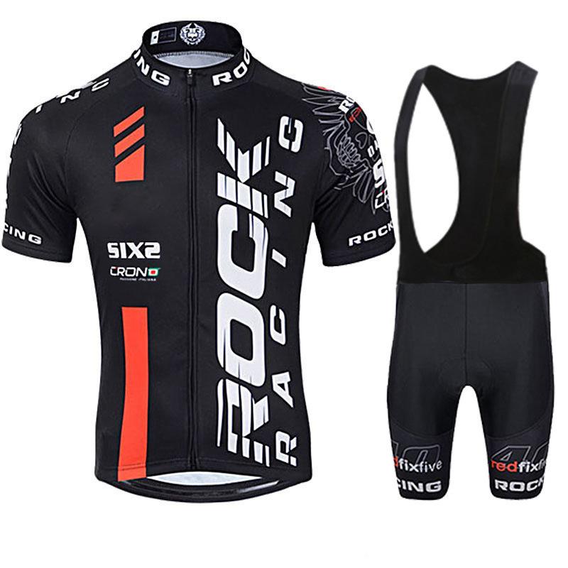 

2026 Summer Breathable Cycling Suit Set Short Sleeve Cycling Suit Set Strap Cycling Pants Sweat-absorbing Breathable Cycling Overalls Men s XS