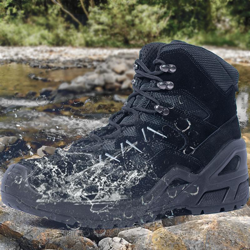 

Off Road Hiking Shoes Men s Women s High Top Waterproof Boots Wear-resistant Anti Slip Outdoor Sports Training
